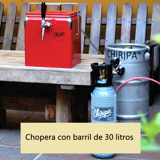 Chopera con 30 litros de cerveza