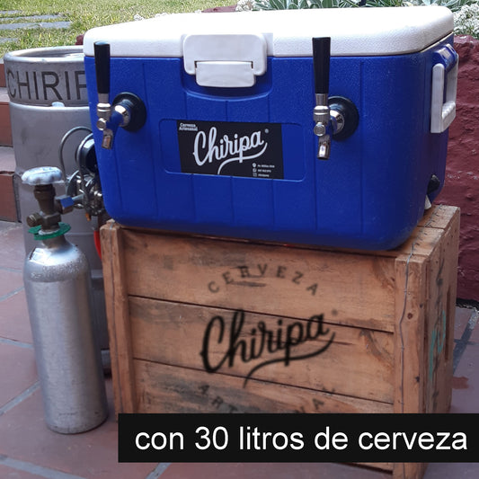 Chopera con 30 litros de cerveza